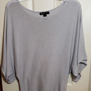 INC Silver shiny top size PS